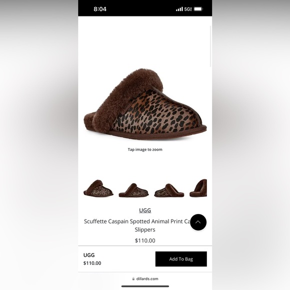 Ugg captain animal print slippers - Picture 5 of 8